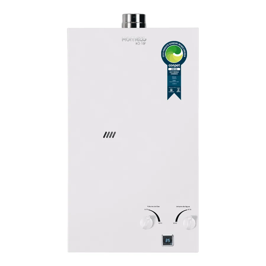 Aquecedor a gás Komeco KO 15F Exaustão Forçada 15L