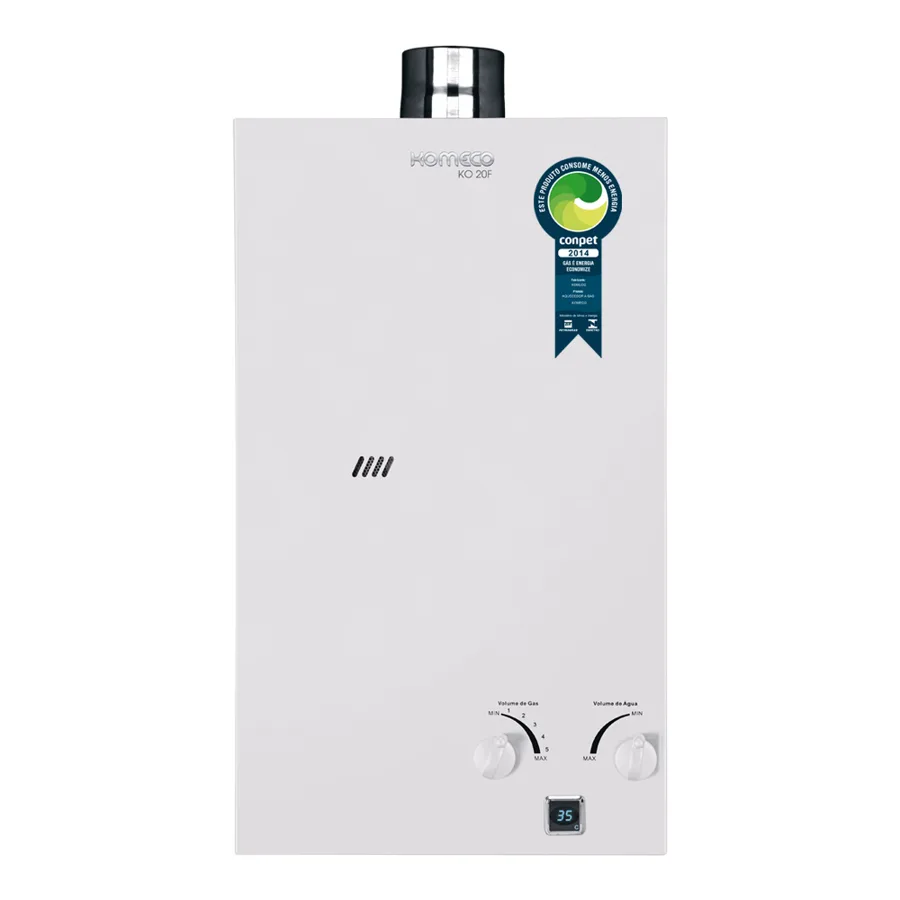 Aquecedor a gás Komeco KO 20F Exaustão Forçada 20L