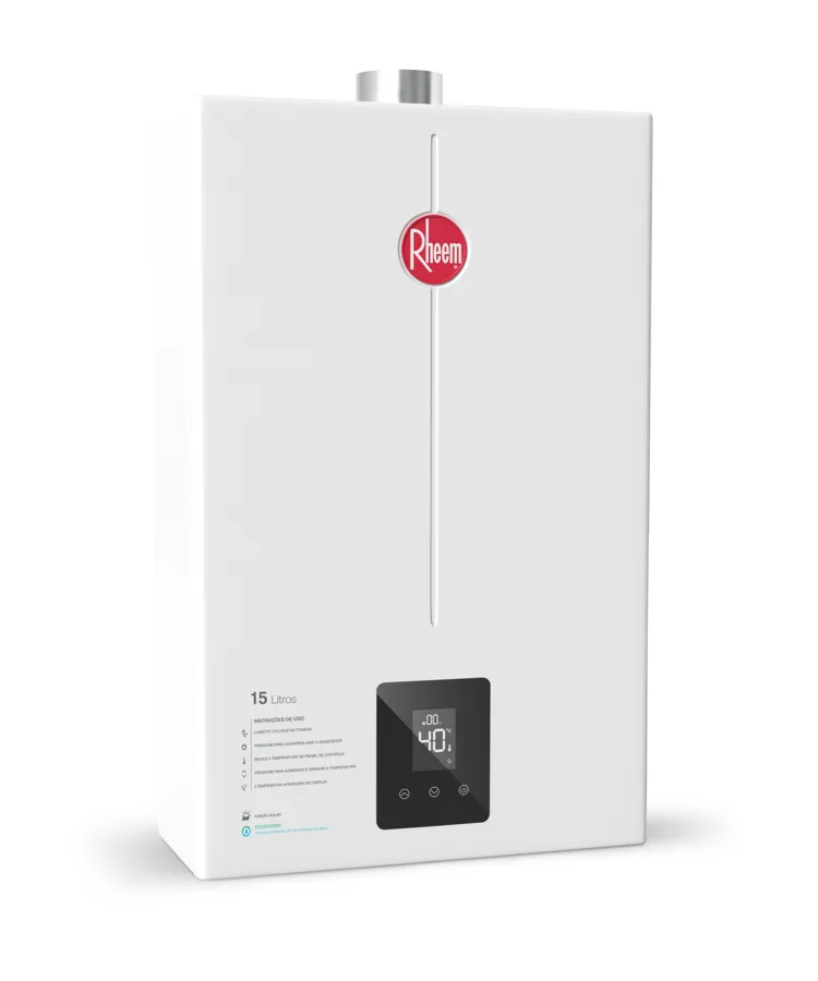 Aquecedor a gás Rheem Digital 15 Litros 15L